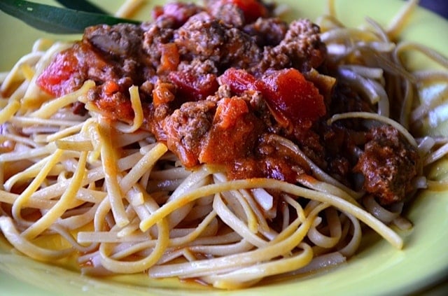 Slow Cooker Spaghetti Bolognese