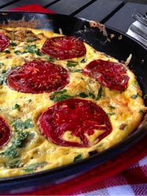 Mushroom & Tomato Frittata | Reluctant Entertainer.com