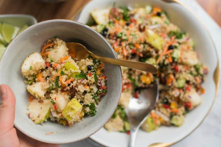 Delicious Pear Quinoa Salad Reluctant Entertainer