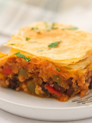 piece of Holiday Leftover Chili Pot Pie