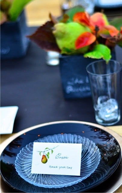 Pear Chalkboard Table Setting