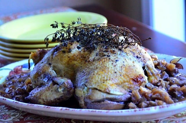 Balsamic Roast Chicken with Thyme