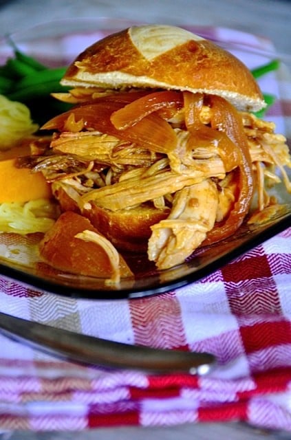 Slow Cooker Carolina Pork Sliders