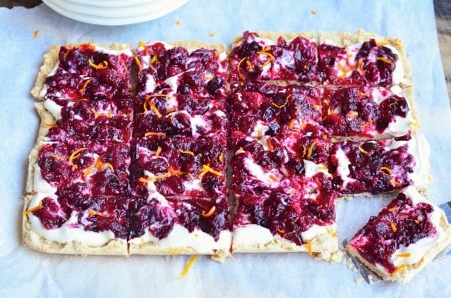 Cranberry and Orange Shortbread