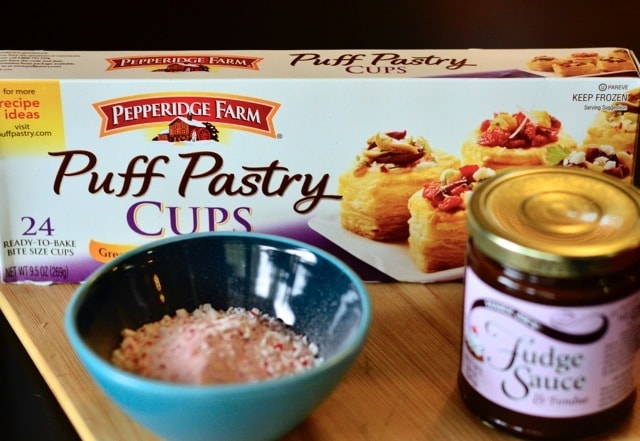 3-Ingredient Peppermint Hot Fudge Bites