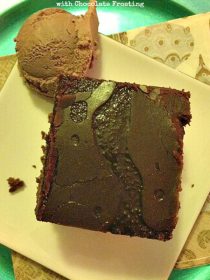 Gingerbread Cake with Chocolate Frosting