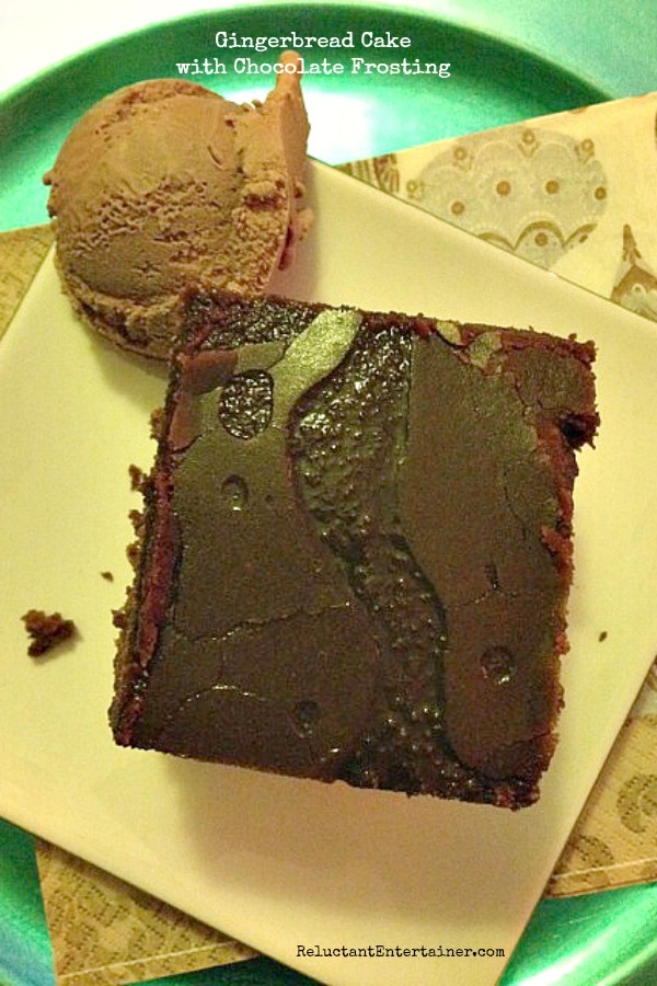 Gingerbread Cake with Chocolate Frosting