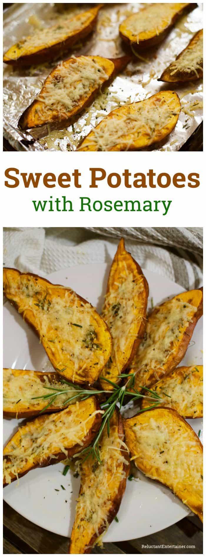 Easy Side Dish Roasted Sweet Potatoes with Rosemary Recipe