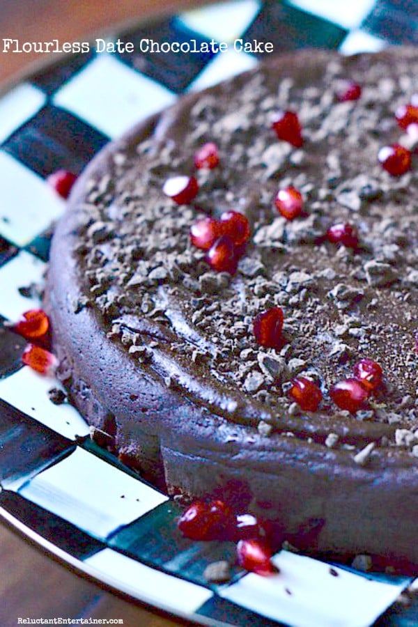 Flourless Date Chocolate Cake