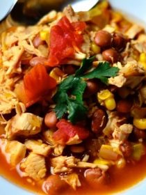 Chicken Tortilla Soup with Fresh Cilantro