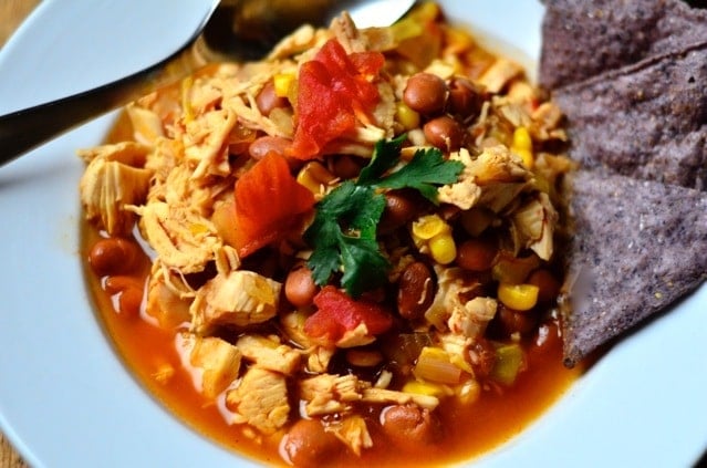 Chicken Tortilla Soup with Fresh Cilantro