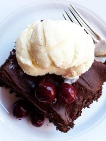 4-Ingredient Chocolate Cherry Cake