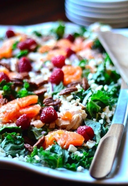 Healthy Chicken, Orange and Kale Salad