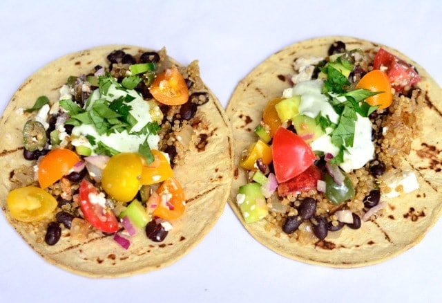 Greek Quinoa Tacos