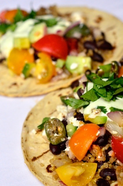 Greek Quinoa Tacos from ReluctantEntertainer.com