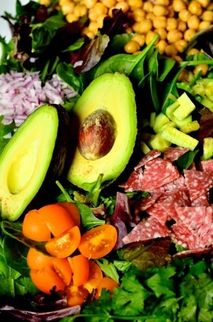 Chop Chop Salad with Garbanzo Beans