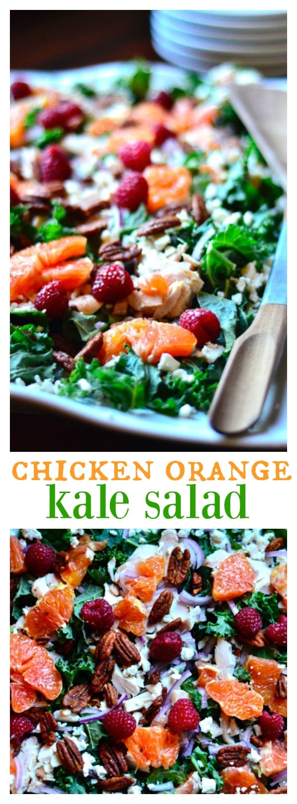 Chicken, Orange and Kale Salad