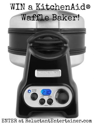 WIN a KitchenAid® Waffle Baker at ReluctantEntertainer.com