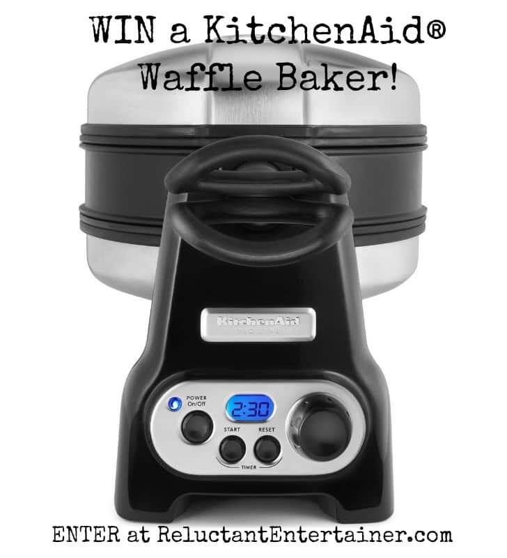 WIN a KitchenAid® Waffle Baker at ReluctantEntertainer.com