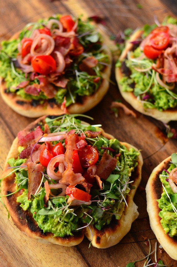 Bacon-Avocado Griddle Pizzas