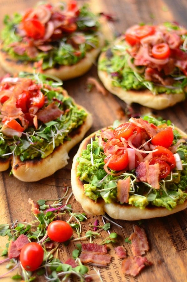 Bacon-Avocado Griddle Pizzas