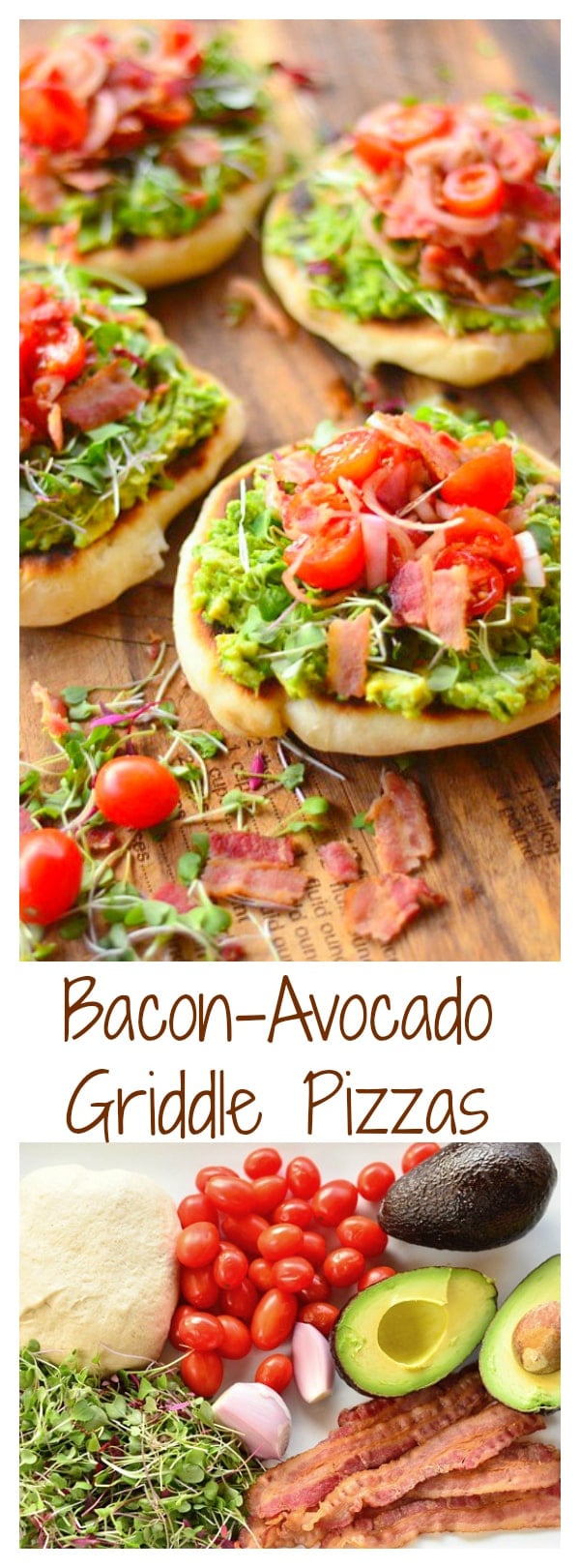 Bacon-Avocado Griddle Pizzas