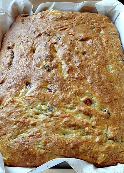 Orange Banana Bread with Cranberries