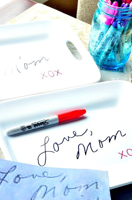 DIY Transfer Handwriting to a Plate Gift Idea