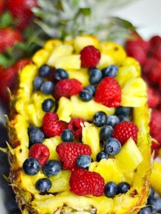 4-Ingredient Fruit Salad and a Pineapple Boat