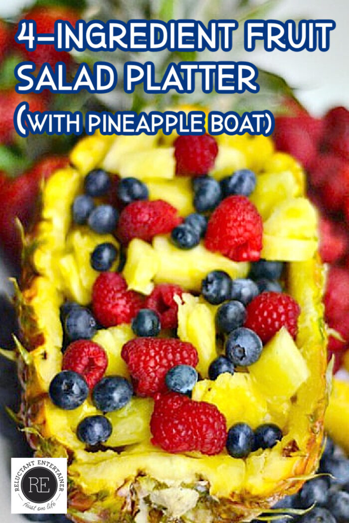 4 ingredient fruit platter pineapple boat