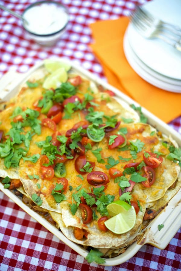 Green Enchilada Chicken Bake Casserole