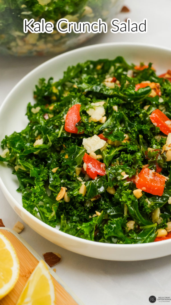 kale salad with pine nuts