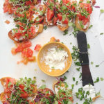 delicous Goat Cheese Bacon Crostini appetizer