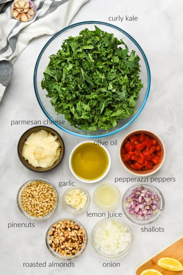 ingredients for Kale Crunch Salad
