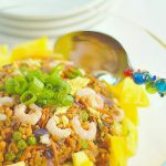 Pineapple Baby Shrimp Farro Fried Rice