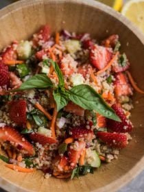 Strawberry Quinoa Salad with Fresh Basil