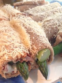 Whole Wheat Asparagus and Bacon Wraps