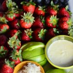 Coconut Curd Fruit Platter