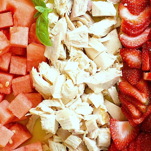 Best Strawberry Watermelon Chicken Salad