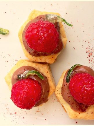 Puff Pastry Nutella Raspberry Bites