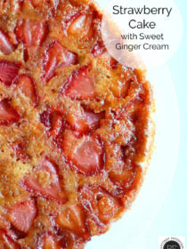 Strawberry Cake Recipe with Sweet Ginger