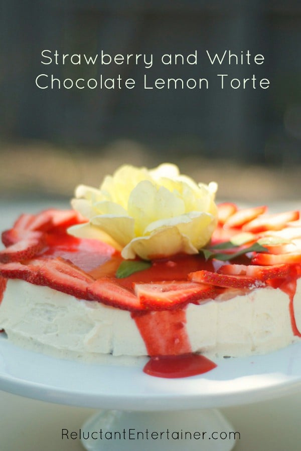 Strawberry and White Chocolate Lemon Torte