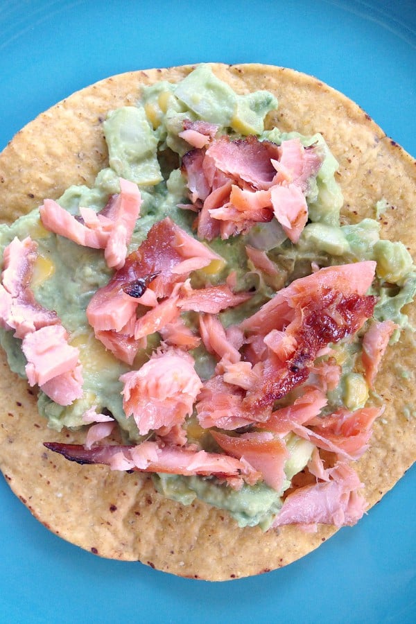 Black Bean Salmon Tostada Recipe