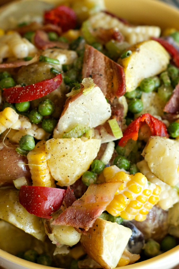 Best Potato Salad for picnics - Reluctant Entertainer