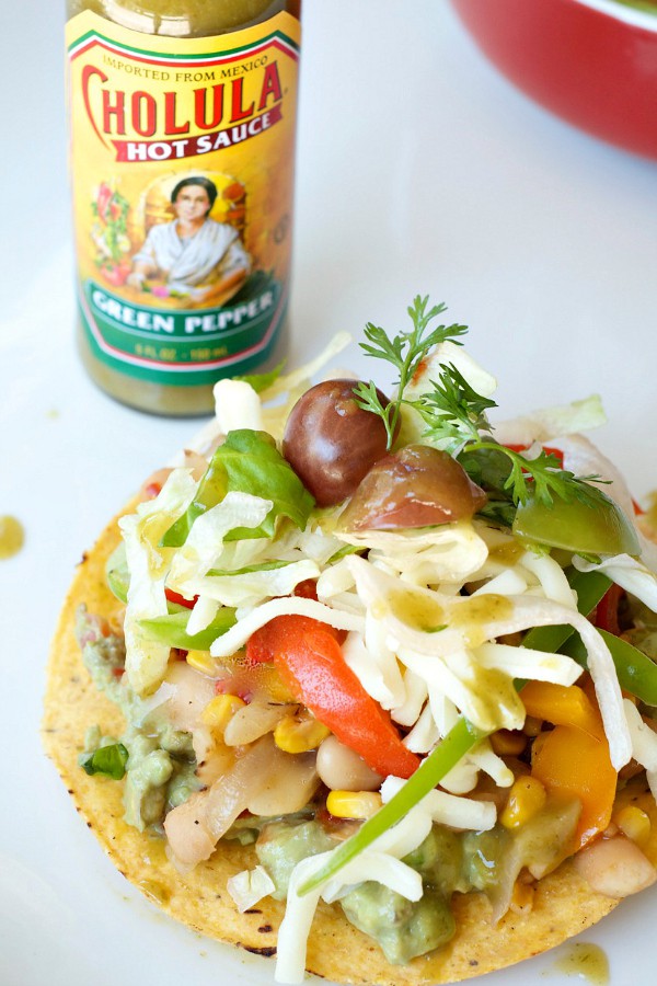 How to Make Fajitas Tostadas with Green Pepper Hot Sauce