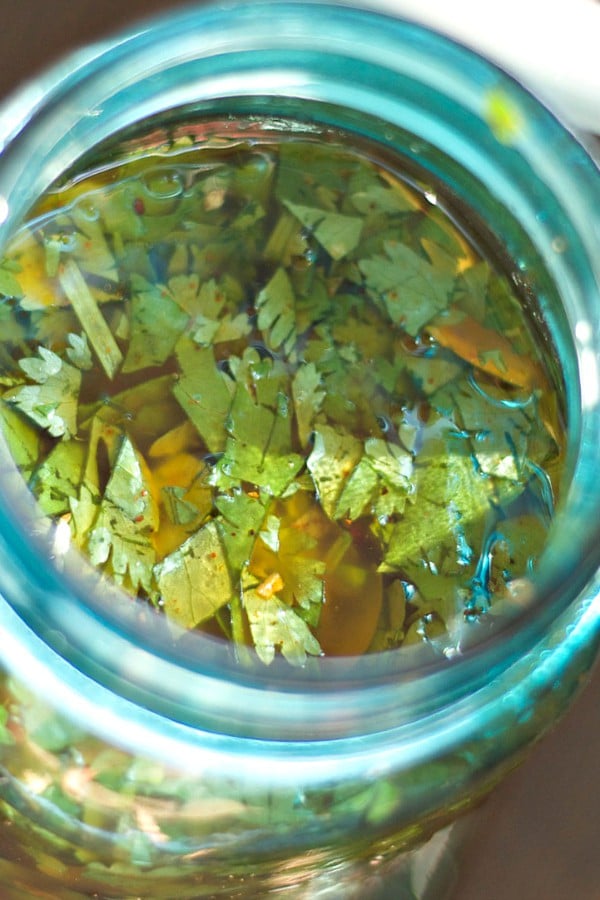 Summer Green Salad with Cilantro Lime Vinaigrette