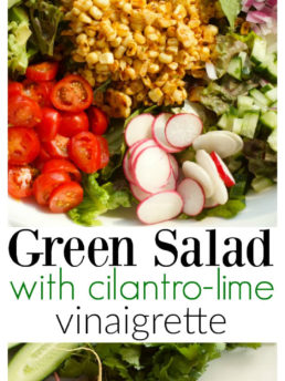 Green Salad with Lime Chili Vinaigrette