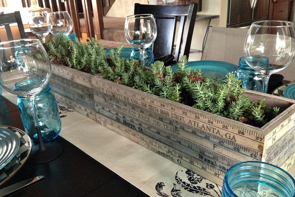 DIY Centerpiece with Succulents