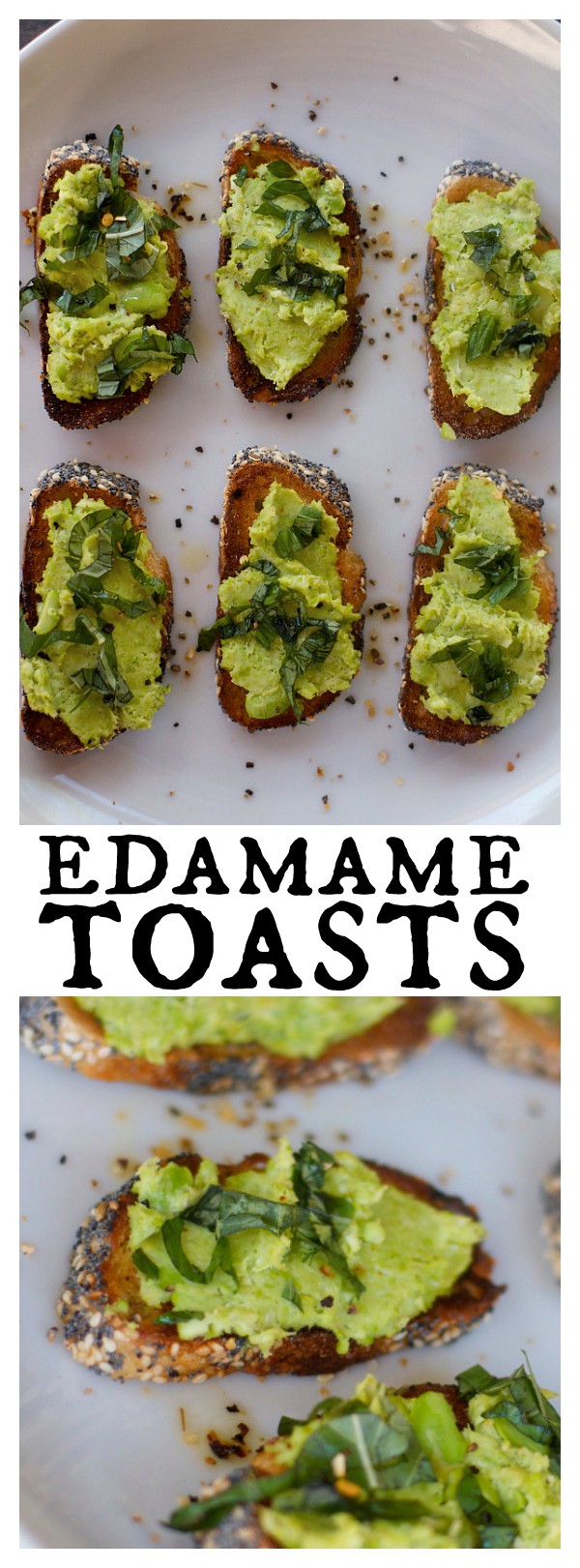 Crunchy Edamame Toasts