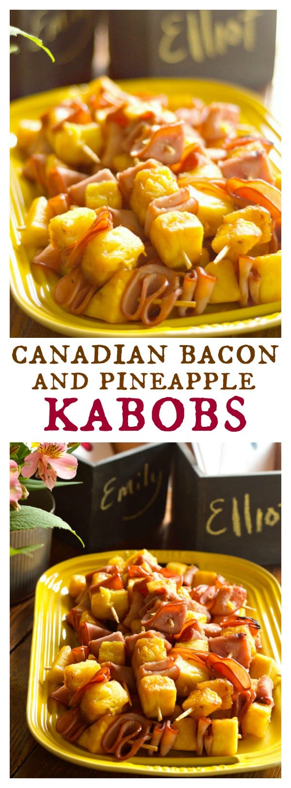 Canadian Bacon and Pineapple Kabobs